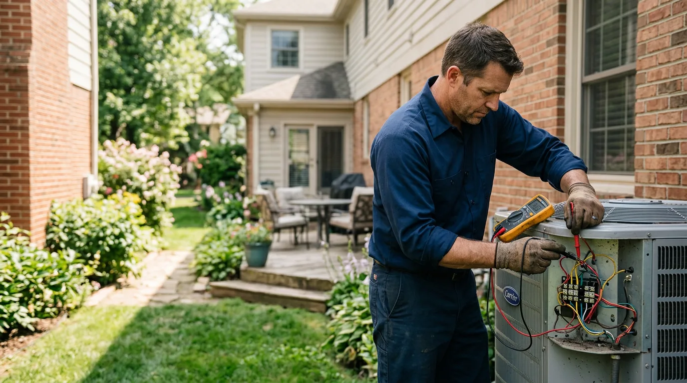 HVAC technician working near Hiawatha, IA